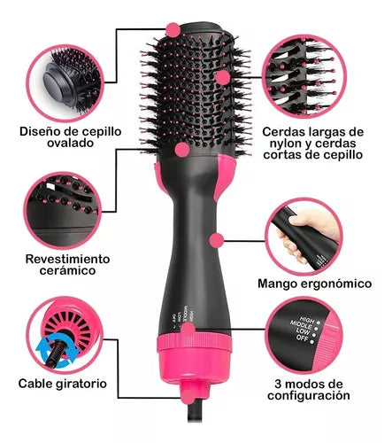 Cepillo Secador OneStep 4 en 1 con Tecnología Iónica – 1000 W